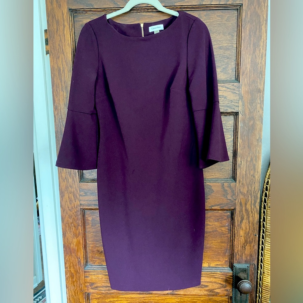 Calvin Klein bell sleeve dress